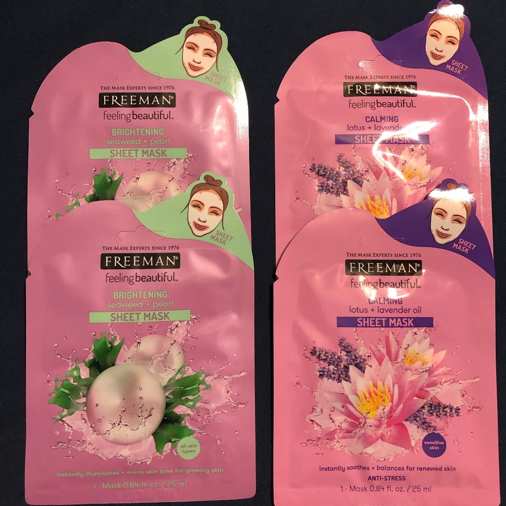 Bundle of 4 Sheet Masks by Freeman Beauty